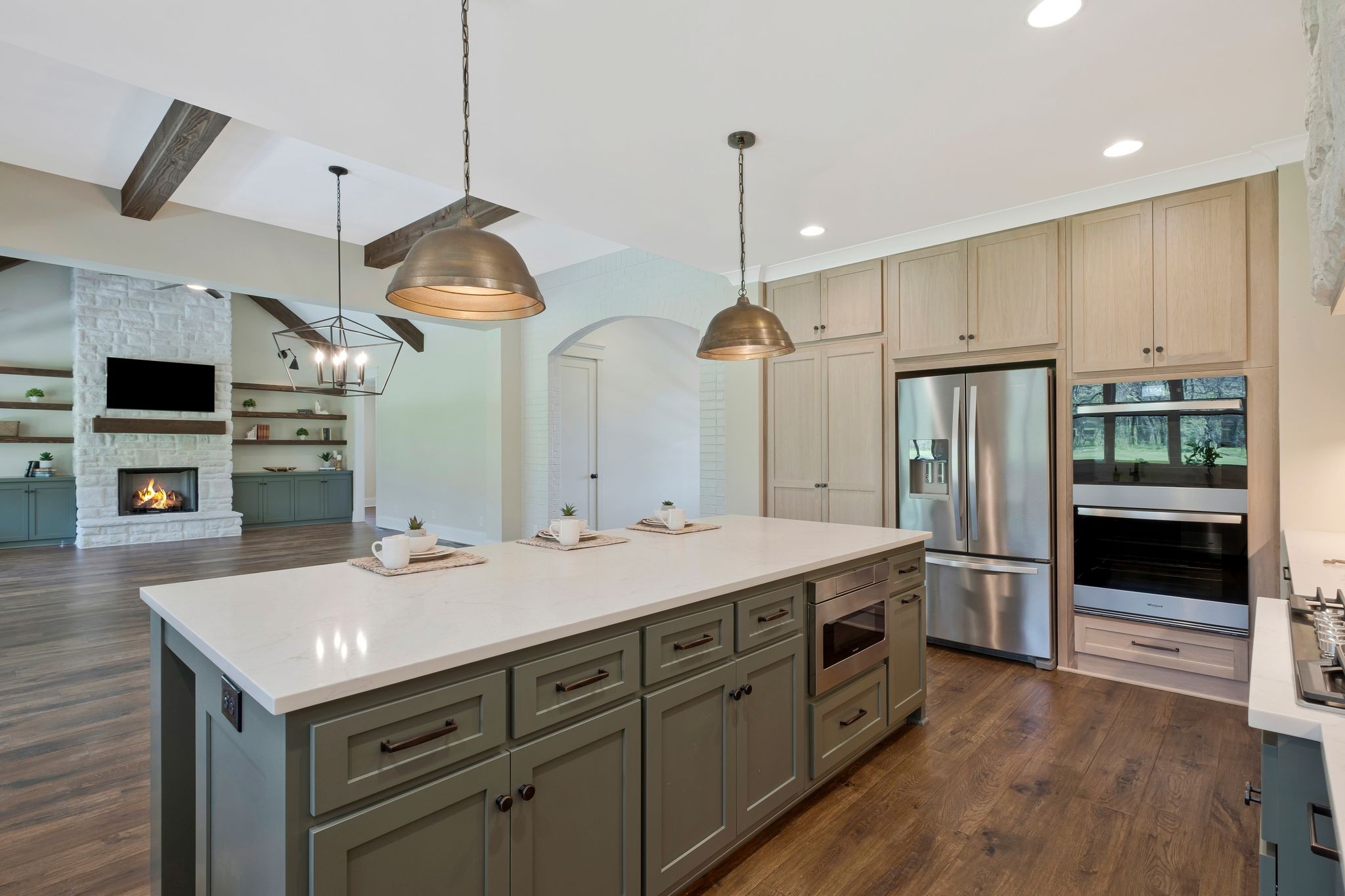 3050 Horn Springs Road Lebanon, TN 37087 - Photo 20 of 72 a kitchen with a sink a counter space stainless steel appliances and cabinets