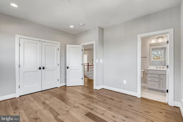 a view of small space with racks on the wall