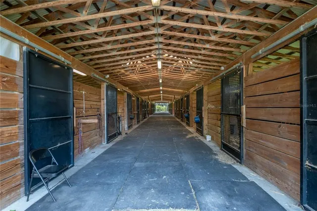 a view of a lake with houses in the background