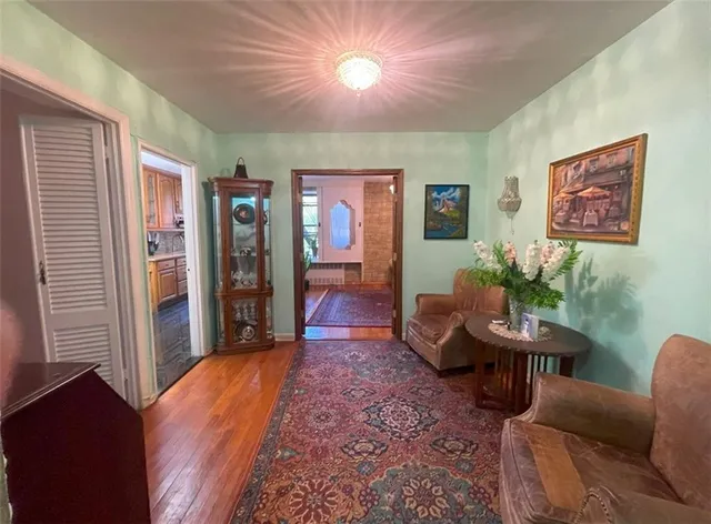 a view of front door