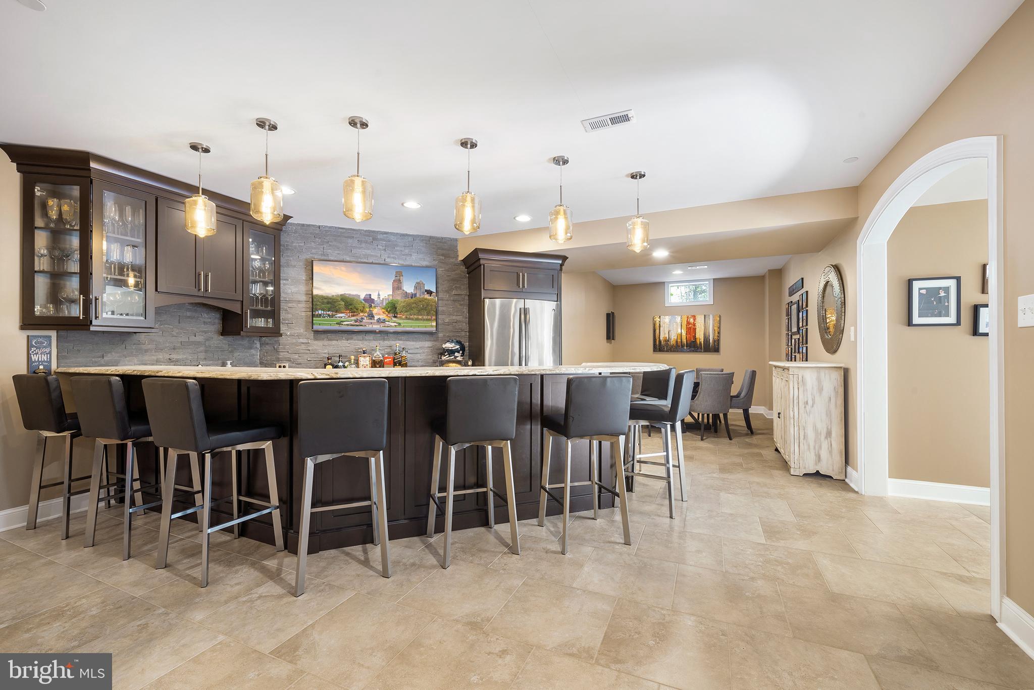 300 Trillium Lane Wayne, PA 19087 - Photo 38 of 52 LOWER LEVEL BAR AREA