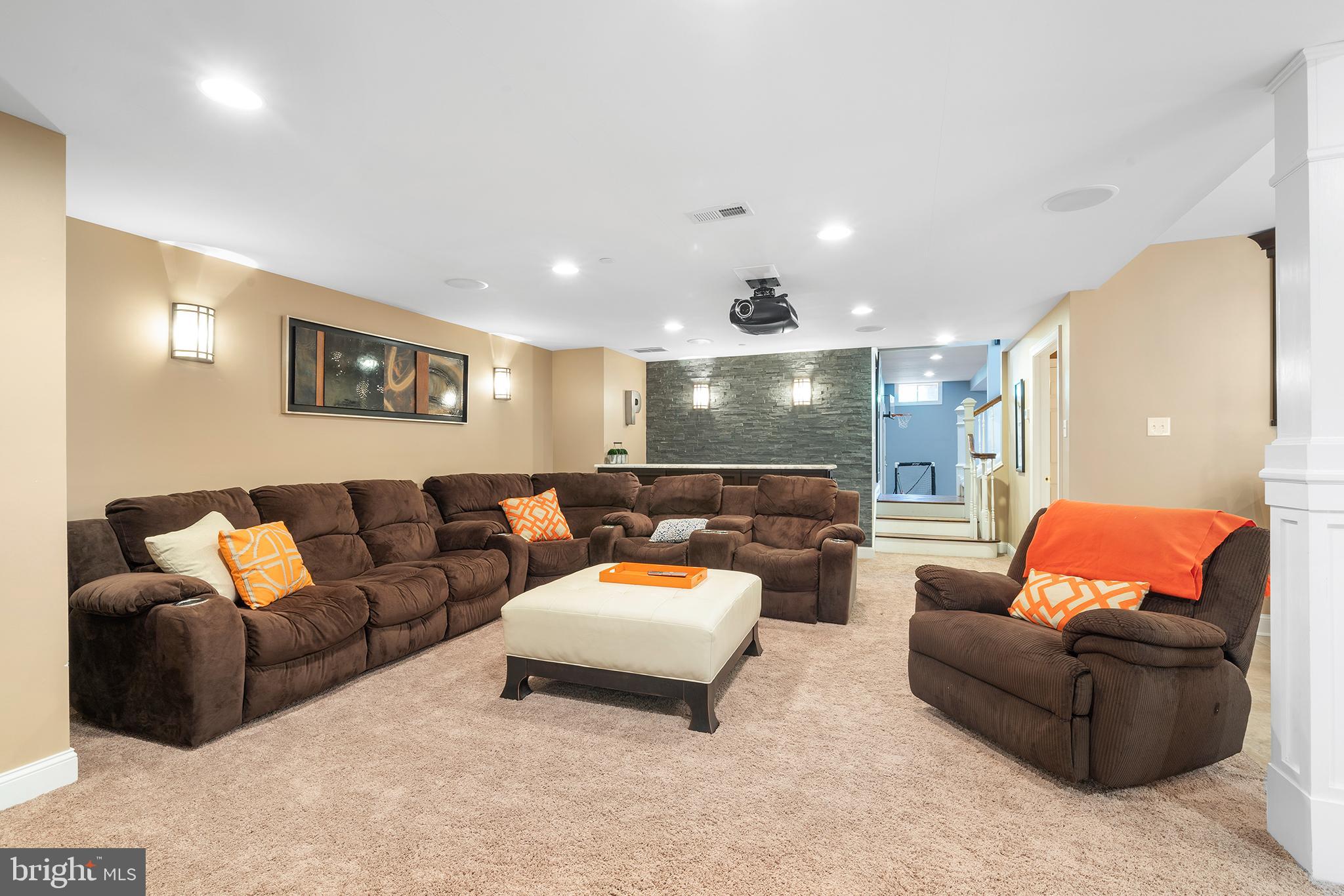 300 Trillium Lane Wayne, PA 19087 - Photo 39 of 52 LOWER LEVEL ENTERTAINMENT AREA