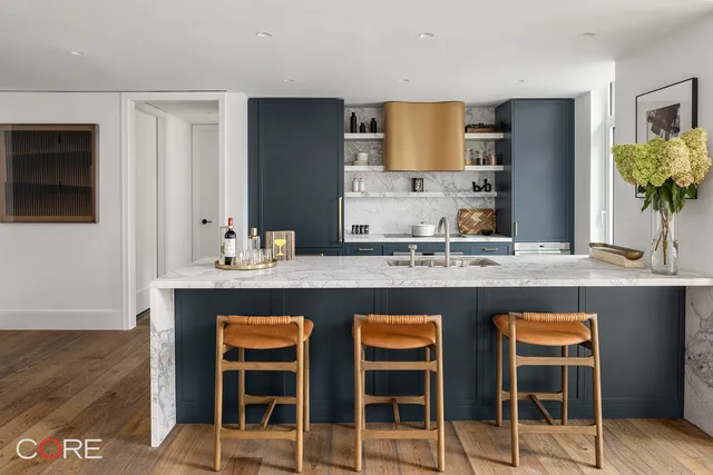 a kitchen with granite countertop counter top space cabinets and stainless steel appliances