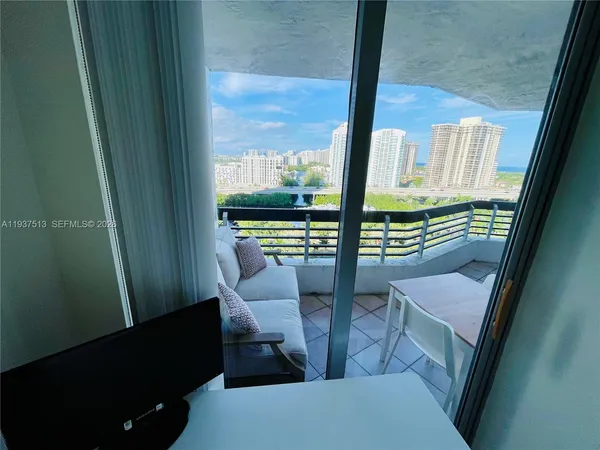 a view of chair and porch
