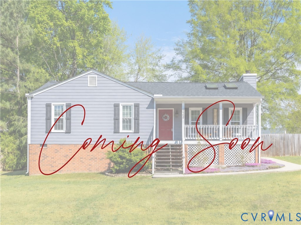 13200 Echo Ridge Drive Midlothian, VA 23112 - Photo 1 of 1 Ranch-style exterior featuring gray siding, brick