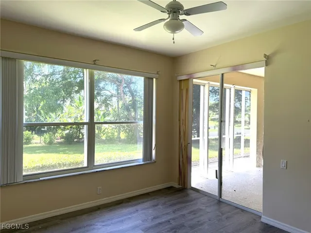 a palm tree sitting on the side of a street