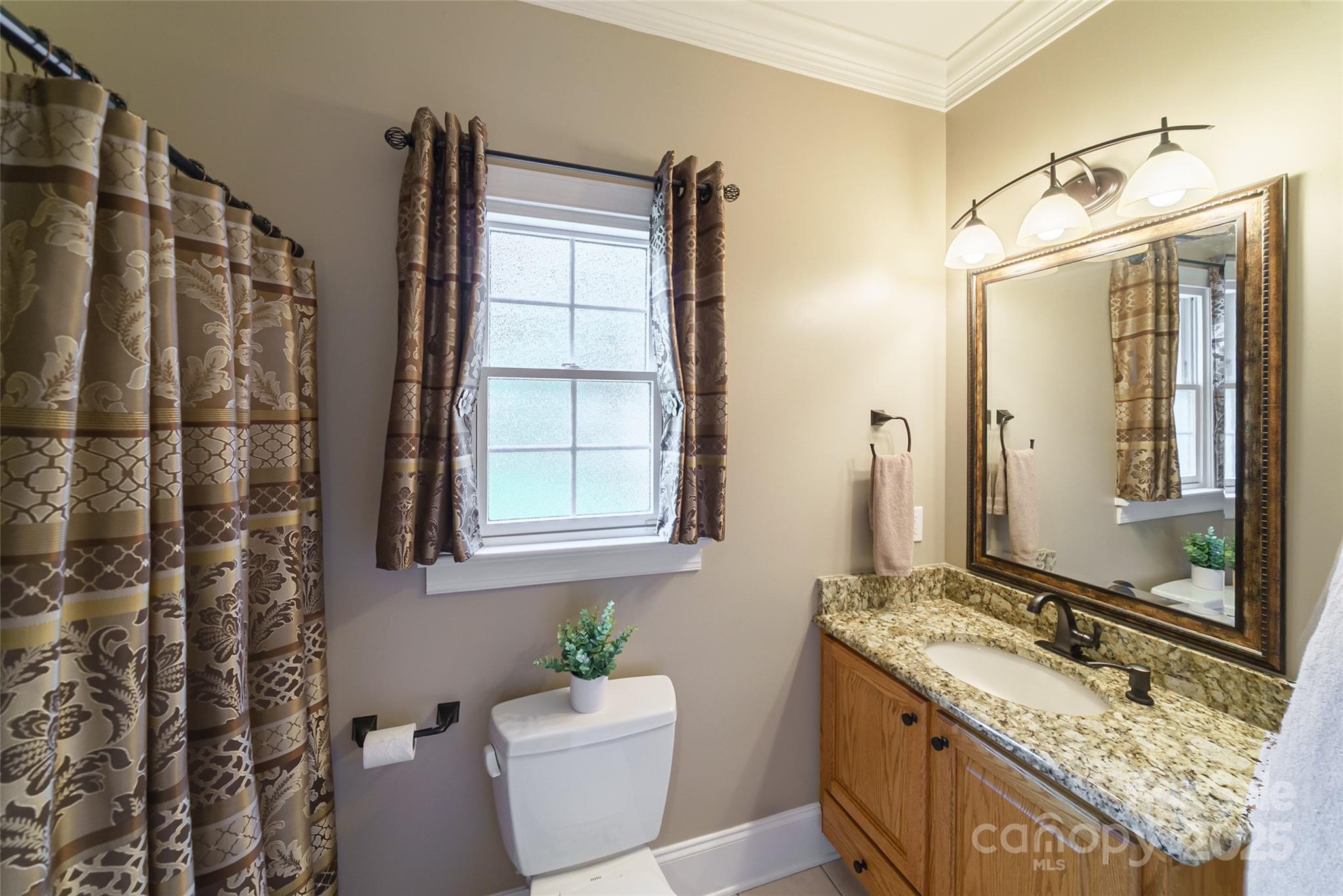 241 Old Springs Road Fort Mill, SC 29715 - Photo 21 of 48 a bathroom with a granite countertop sink and a mirror
