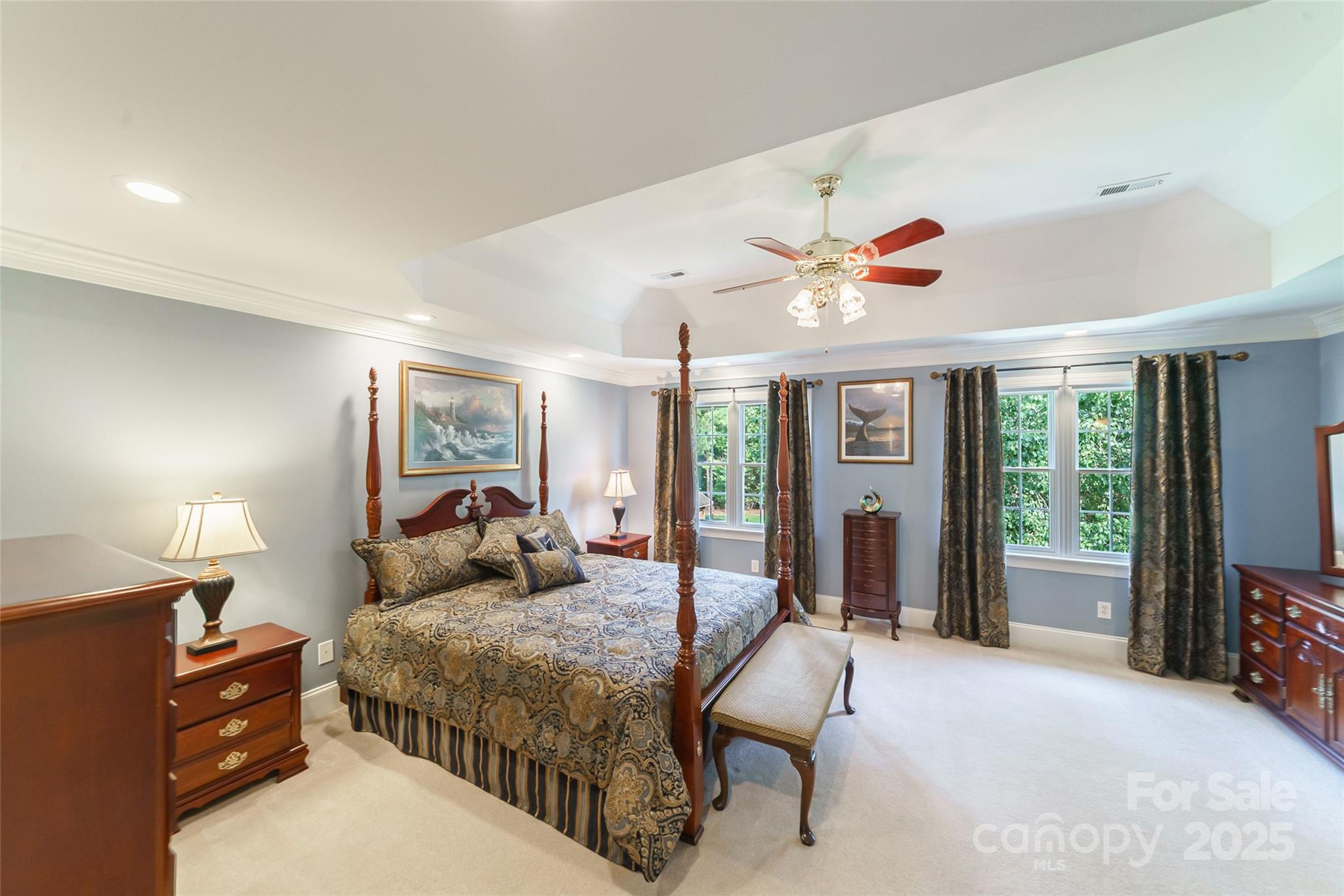 241 Old Springs Road Fort Mill, SC 29715 - Photo 24 of 48 a bedroom with a large bed and a large window