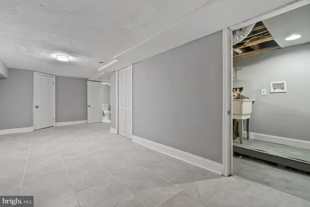 a view of an empty room