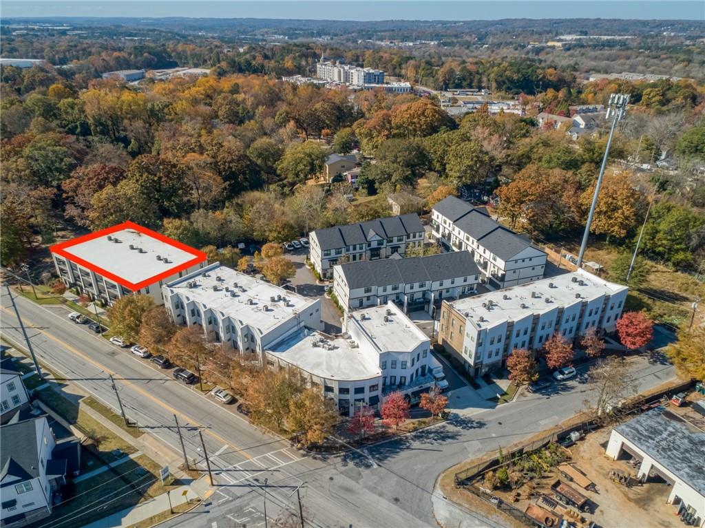 2030 Main Street Northwest, Unit R113 Atlanta, GA 30318 - Photo 15 of 17 an aerial view of a houses with street