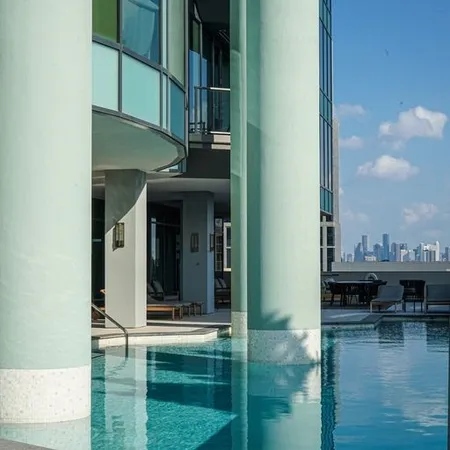 a view of a balcony