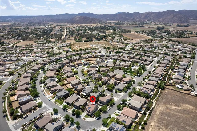 a view of city and mountain