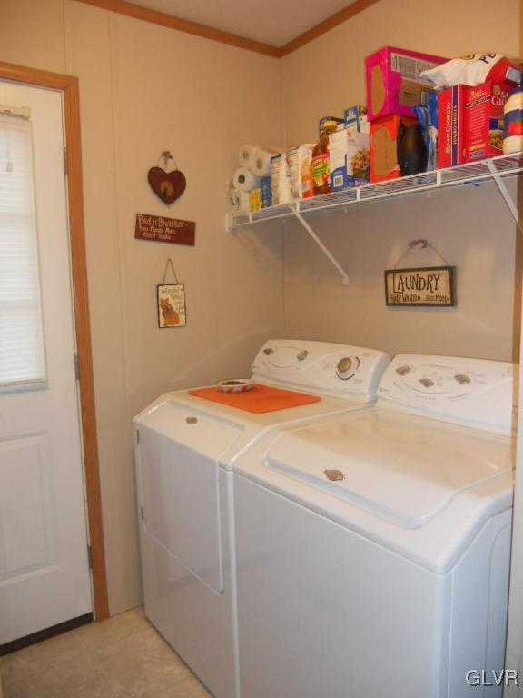 8733 Turkey Ridge Road Breinigsville, PA 18031 - Photo 12 of 19 a utility room with dryer and washer
