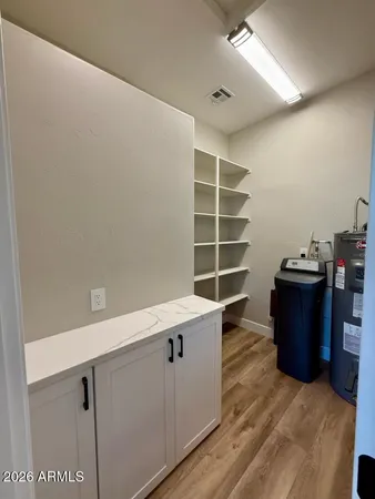 a view of a storage & utility room