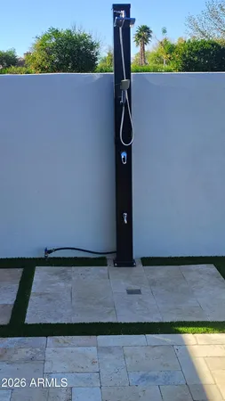 a view of a house with swimming pool