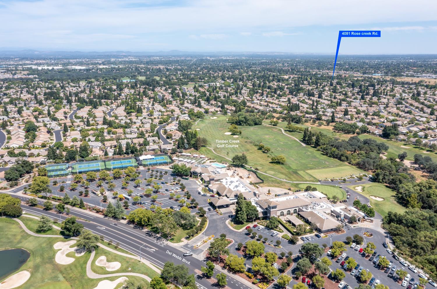 4081 Rose Creek Road Roseville, CA 95747 - Photo 46 of 52 an aerial view of a city