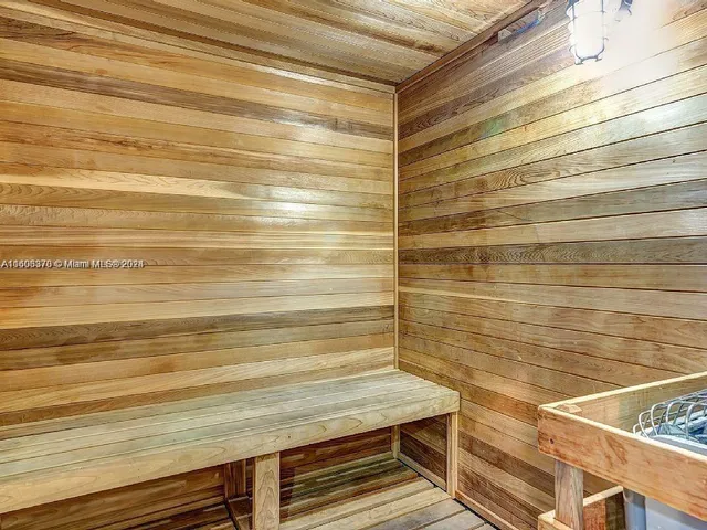 a view of a small space with a window