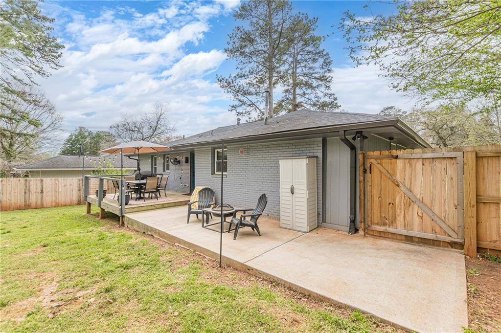 1692 Derrill Drive Decatur, GA 30032 - Photo 25 of 29 a view of a house with backyard and sitting area