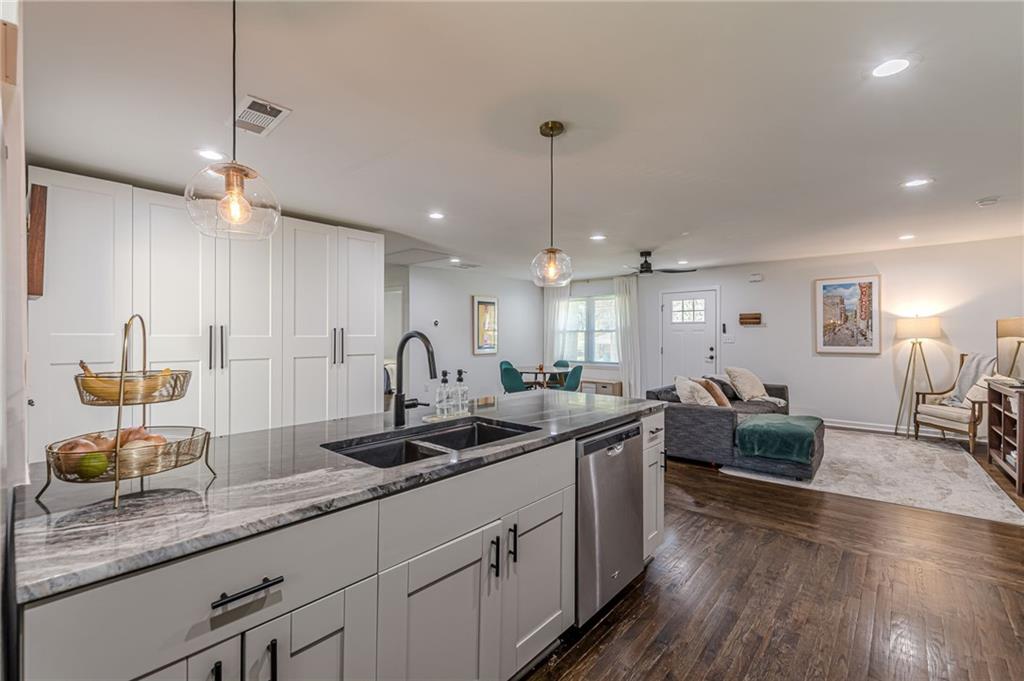 1692 Derrill Drive Decatur, GA 30032 - Photo 7 of 29 a kitchen with counter top space a sink and cabinets