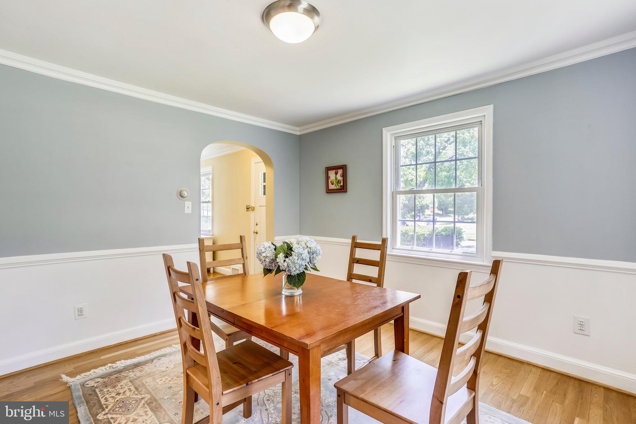 8636 Melwood Road Bethesda, MD 20817 - Photo 6 of 36 Elegant Dining Room w Wainscoting