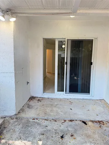 a view of front door