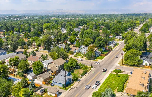 an aerial view of a city
