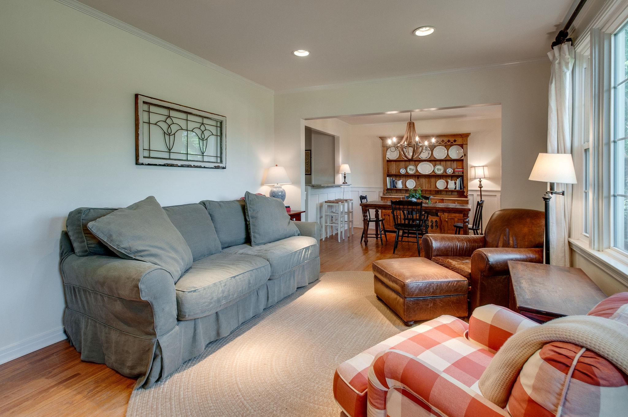 521 Hogan Road Nashville, TN 37220 - Photo 3 of 27 Living Room with hardwoods + recessed lighting