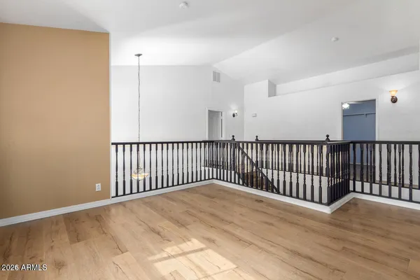 a bathroom with a tub and shower
