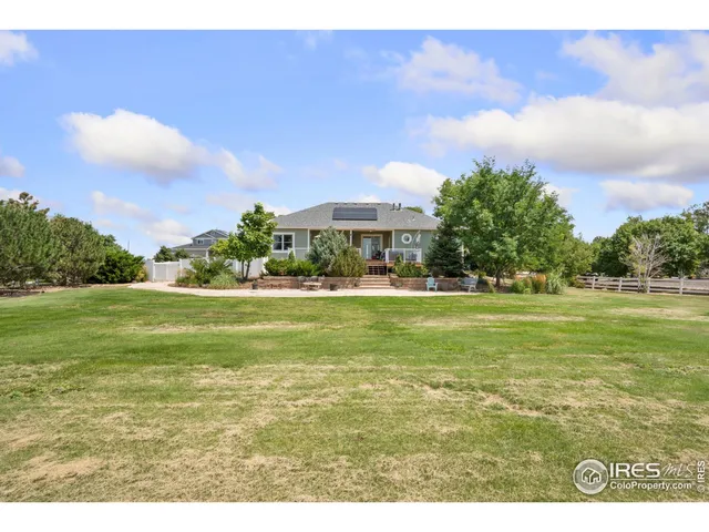 a view of open space with lots of green space