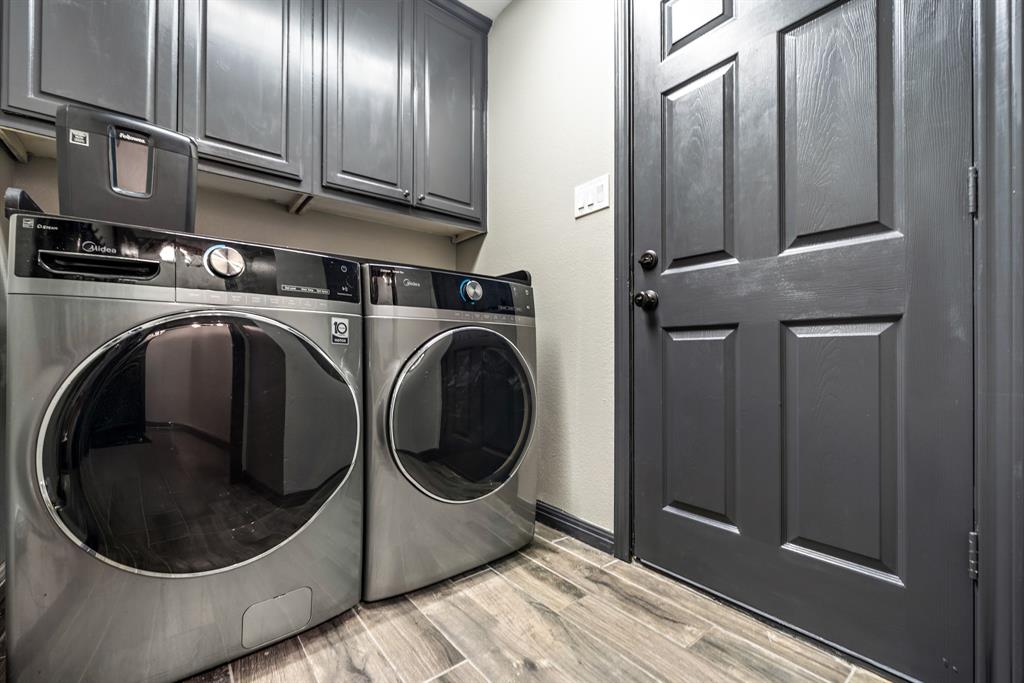 10512 Whitney Trace Drive Waco, TX 76708 - Photo 18 of 36 a close view of a utility room with washer and dryer