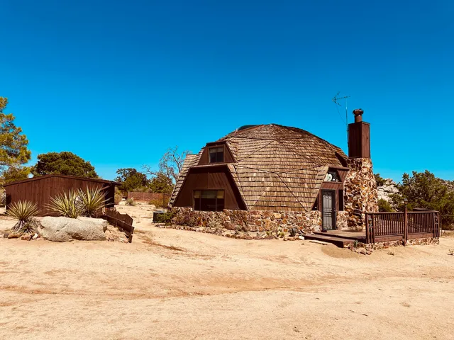 a view of a terrace with a bench