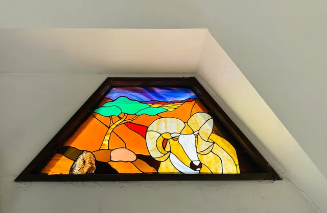 a view of an entryway with staircase