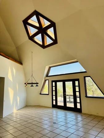 a house view with a outdoor space