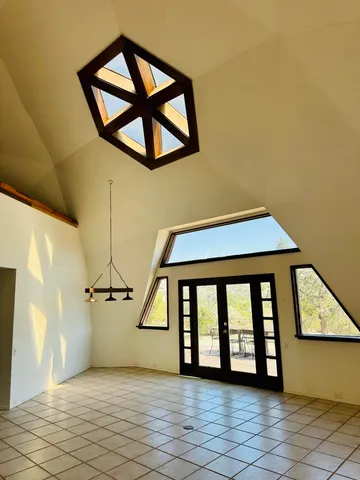 a house view with a outdoor space