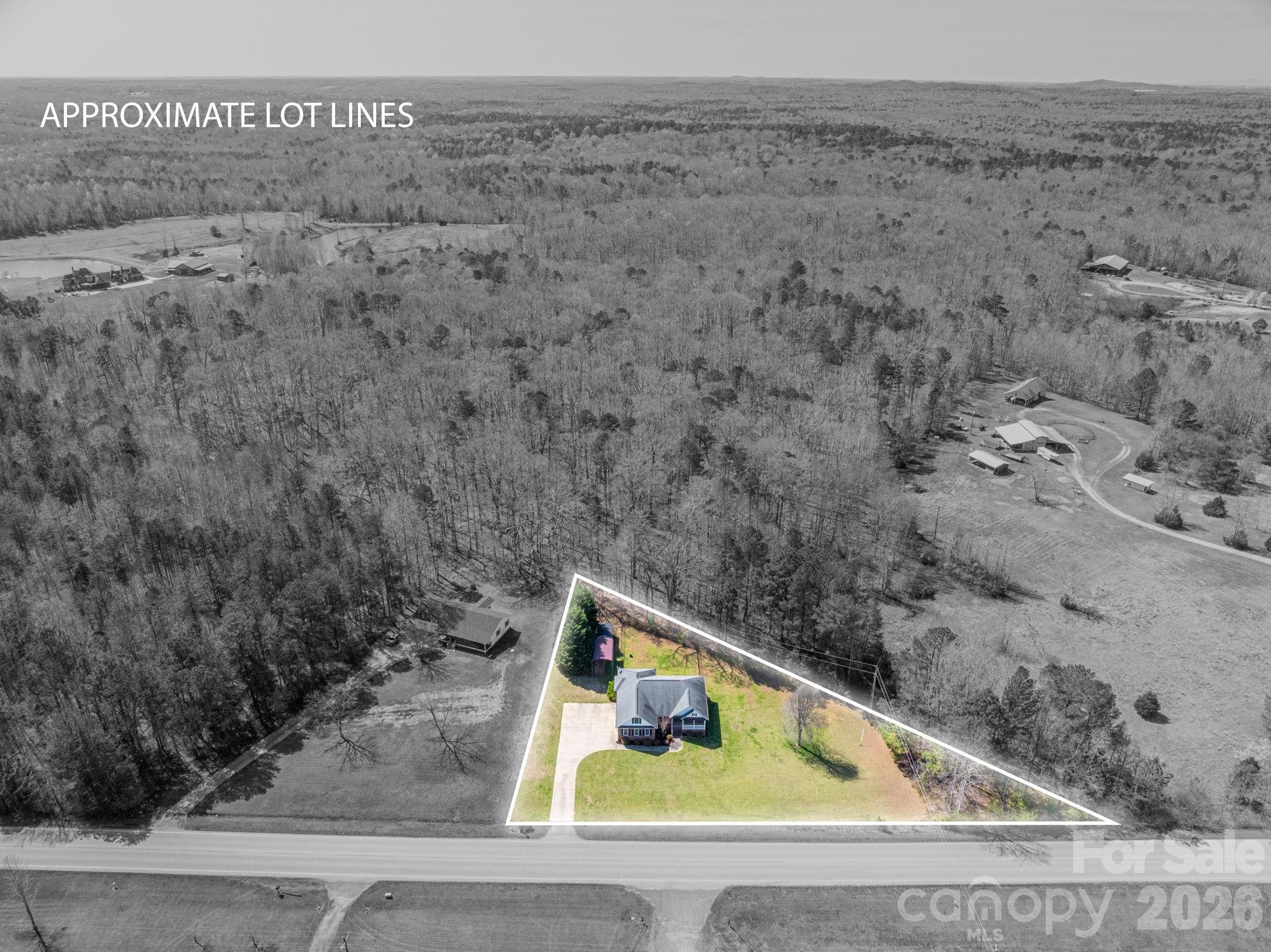515 Highway 161 Clover, SC 29710 - Photo 30 of 30 a view of a dry yard with trees
