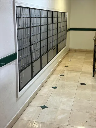 a view of a black gate