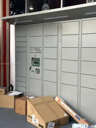 a bedroom with a bed and a cabinets