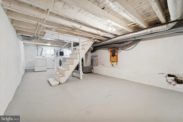 a view of storage and utility room