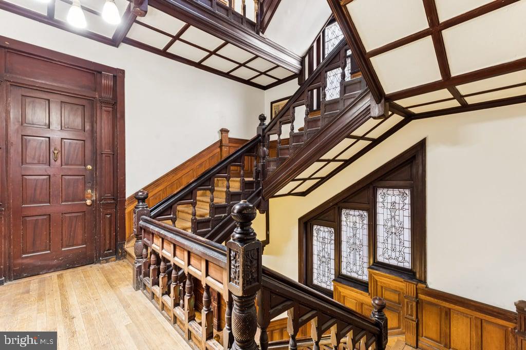 2101 Spruce Street, Unit 2R Philadelphia, PA 19103 - Photo 7 of 28 a view of an entryway with staircase