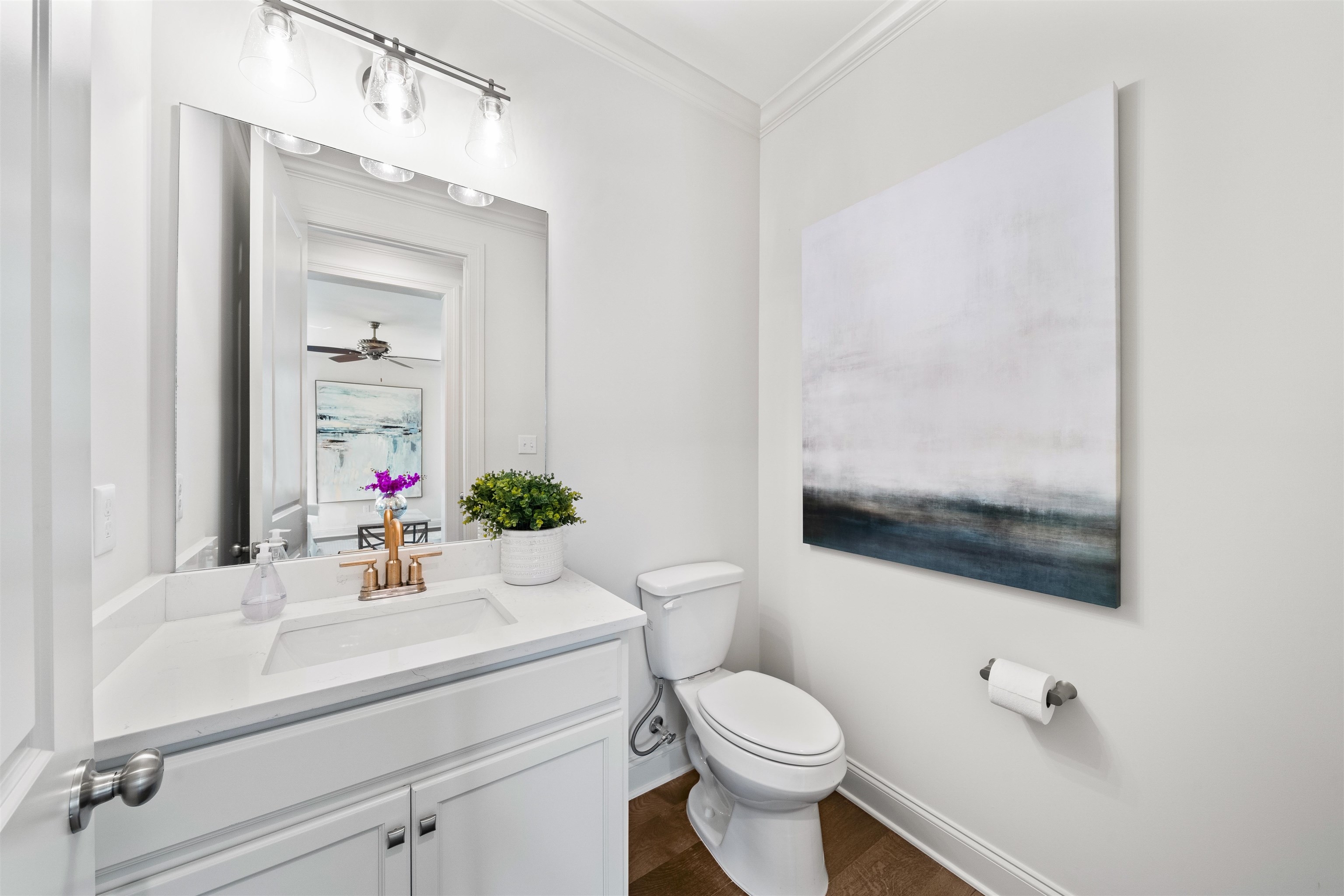 877 Ufton Alley Collierville, TN 38017 - Photo 27 of 36 a bathroom with a sink a toilet and shower