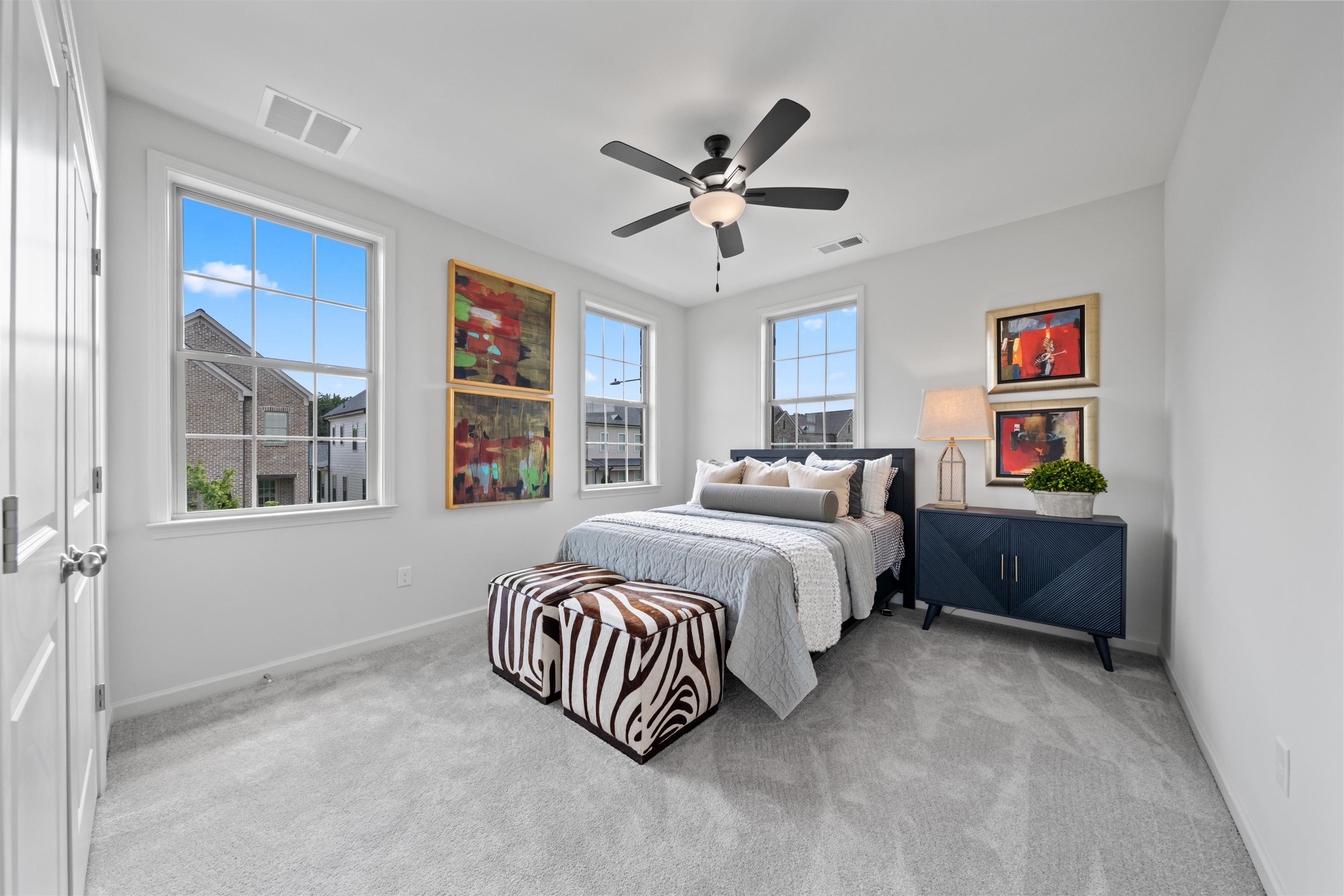 877 Ufton Alley Collierville, TN 38017 - Photo 30 of 36 a spacious bedroom with a bed and a large window