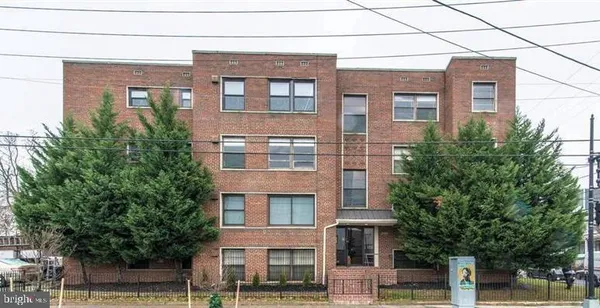 a front view of a building