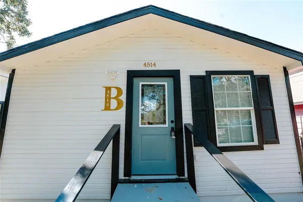 a front view of a building