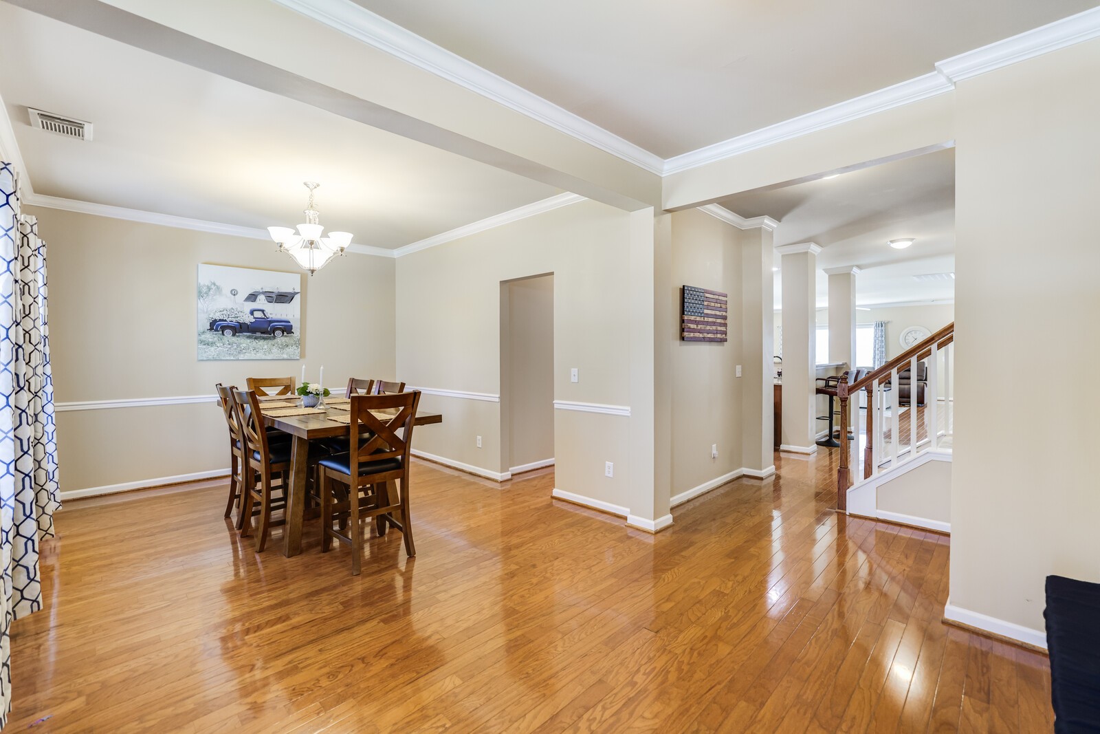 5239 New John Hagar Road Hermitage, TN 37076 - Photo 6 of 70 a view of a dining room with furniture and wooden floor