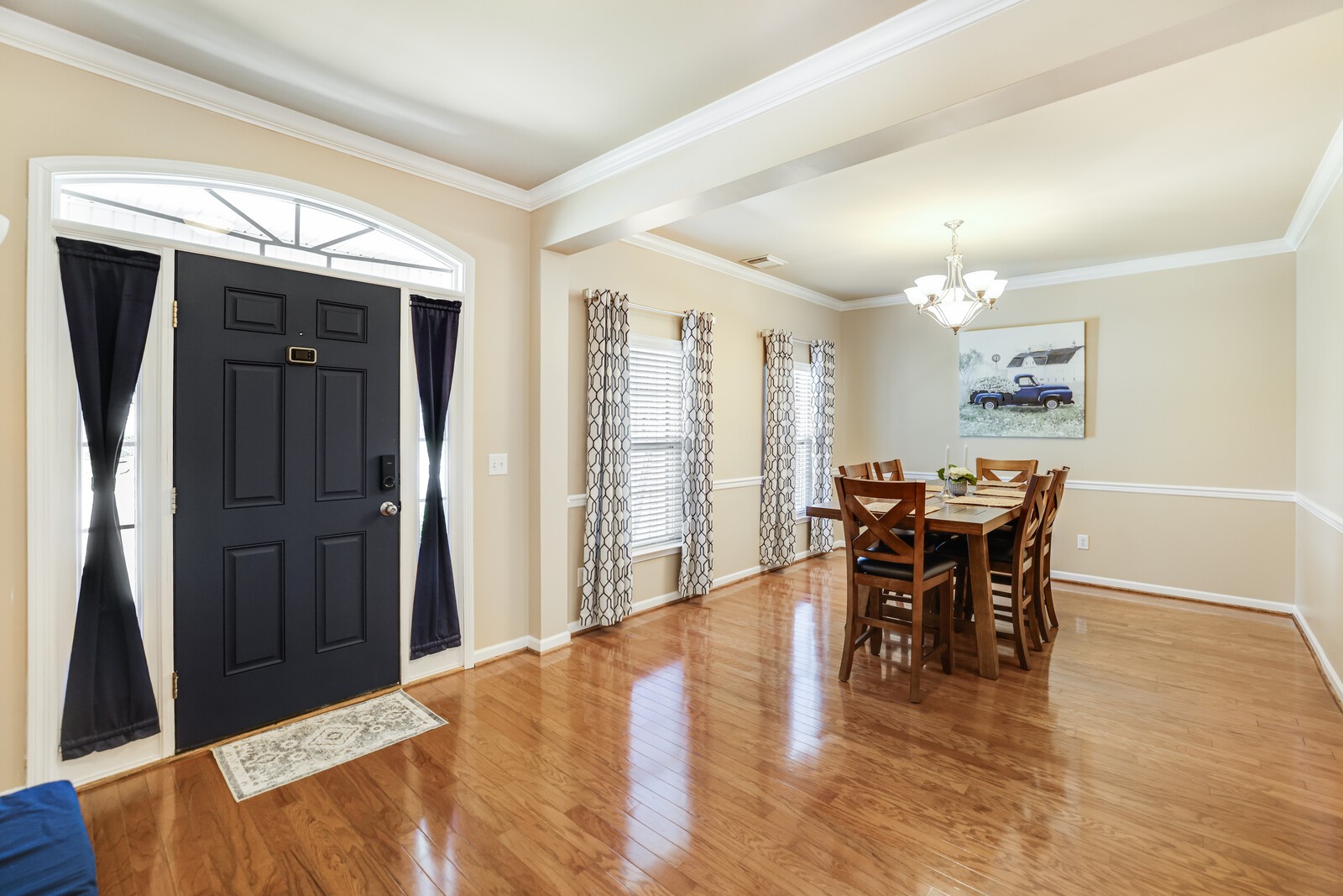 5239 New John Hagar Road Hermitage, TN 37076 - Photo 7 of 70 a view of a dining room with furniture and wooden floor