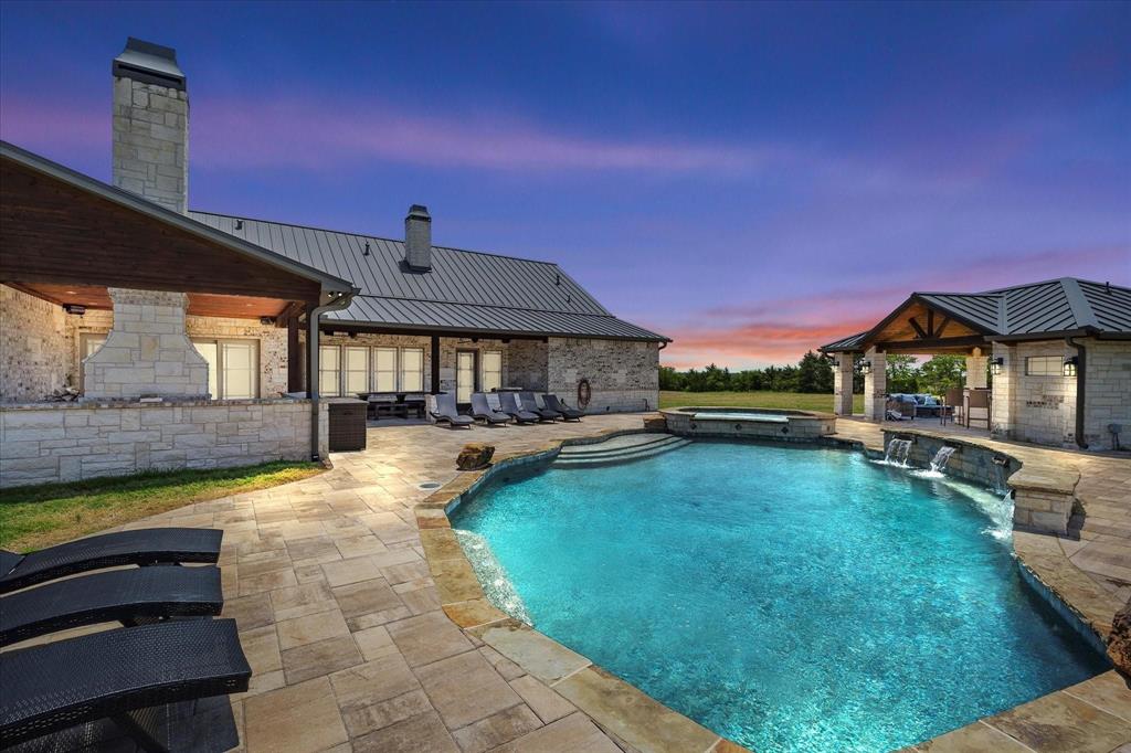 10641 County Road 632 Blue Ridge, TX 75424 - Photo 25 of 34 a swimming pool with outdoor seating yard and livingroom