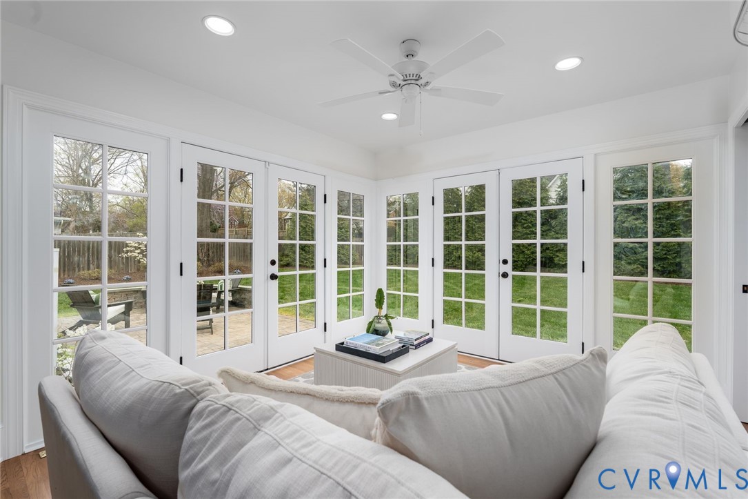 509 Gardiner Road Henrico, VA 23229 - Photo 18 of 42 Sunroom wrapped in windows and French doors overlo