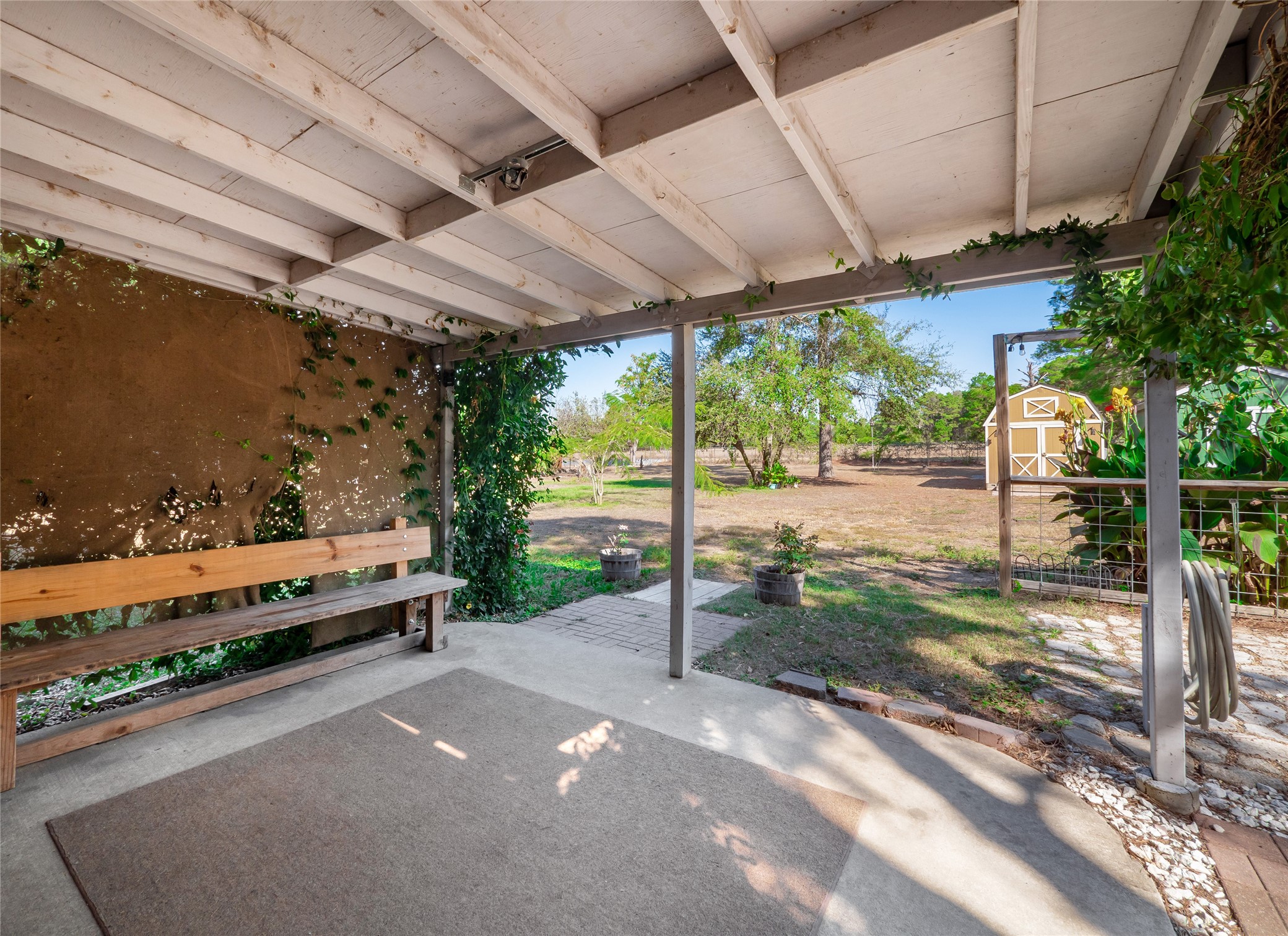 228 Old Firetower Road Bastrop, TX 78602 - Photo 25 of 40 a view of a back yard