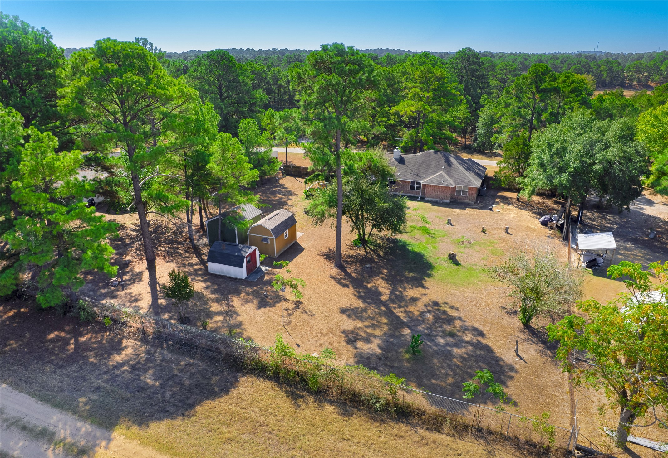 228 Old Firetower Road Bastrop, TX 78602 - Photo 39 of 40 a view of a yard with plants