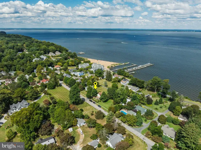 a view of a swimming pool with an outdoor space